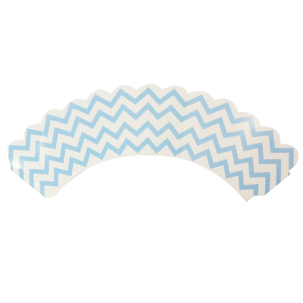 Wrapables Cupcake-Förmchen, Standard, Chevron, Blau, 60 Stück