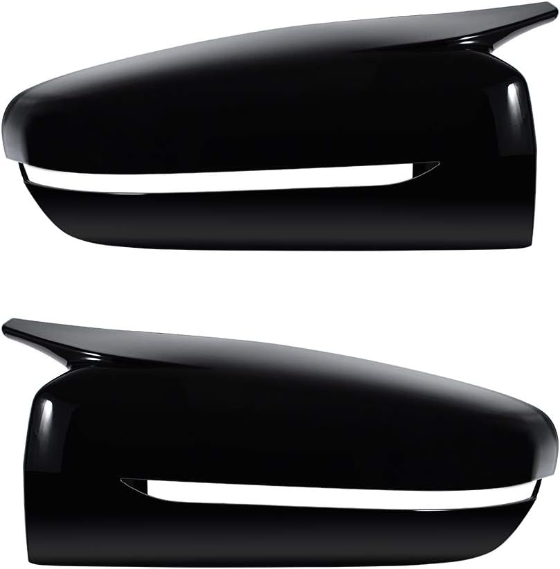 Astra Depot Left Right Glossy Black Rearview Side Mirror Cover Caps Compatible for 2016-2022 BMW G20 G30 G31 G32 G11 G12 51167422719 51167422720