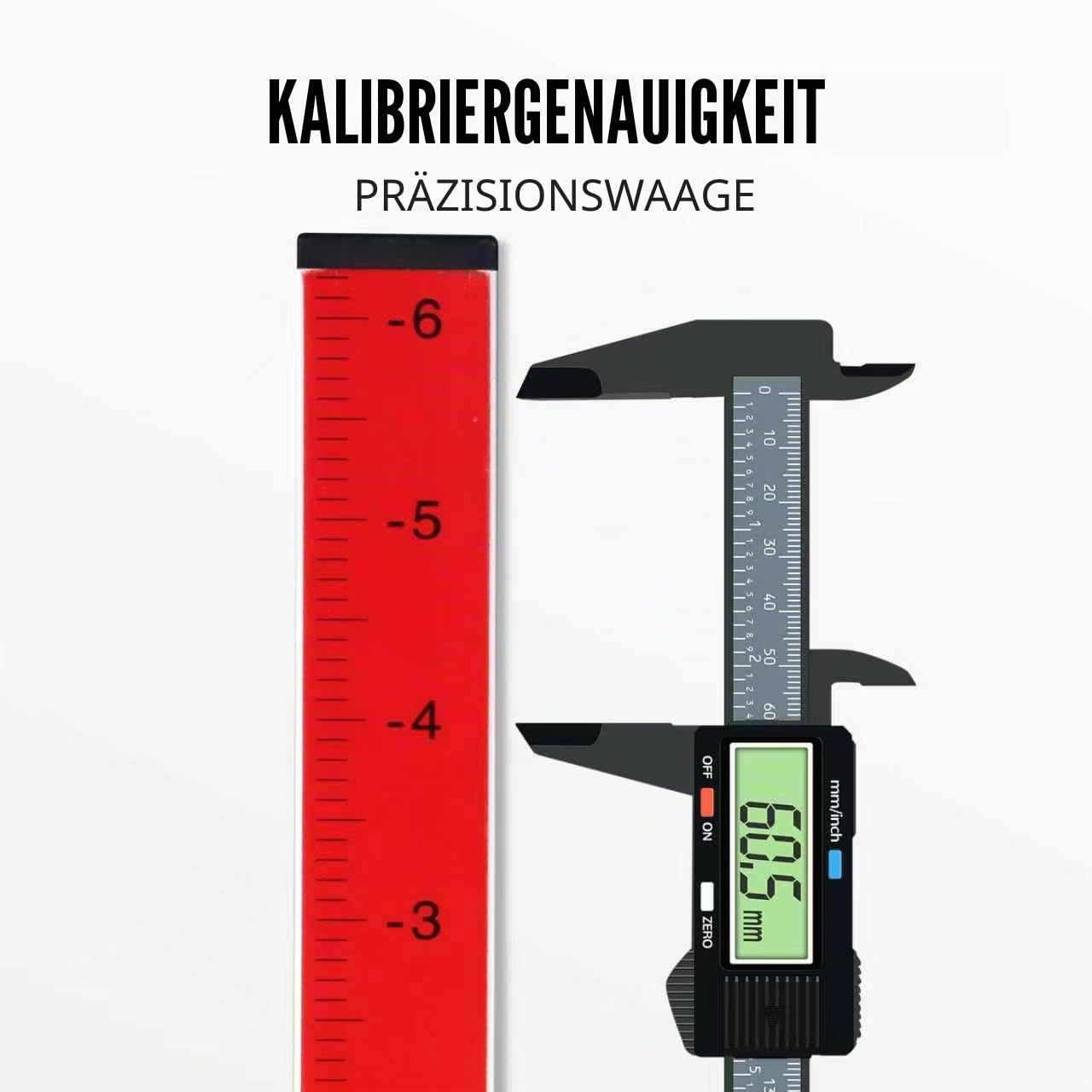 Laser-Grade-Stab, Laser-Wasserwaage für Rotationslaser mit Schnellverschluss-Aluminiumstab zum Messen