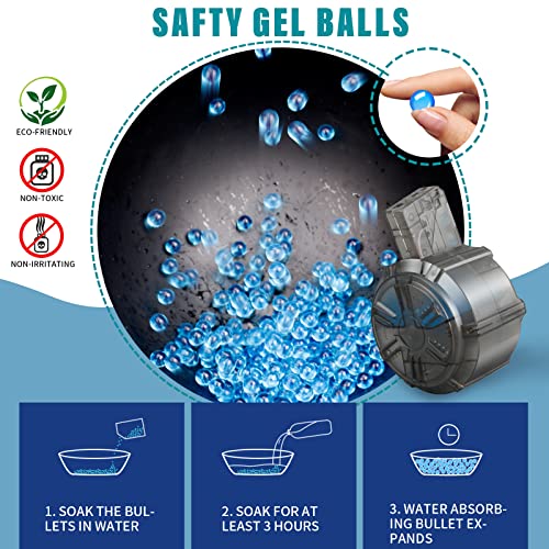 Lasermag Gel Ball Blaster Toy Gun, Rechargeable Automatic Splatter Ball Gun With 40000 Water Beads,Orby Gun For Outdoor Shooting Games Toys Gift For Boys Kids Adults(M416)… #TOP3