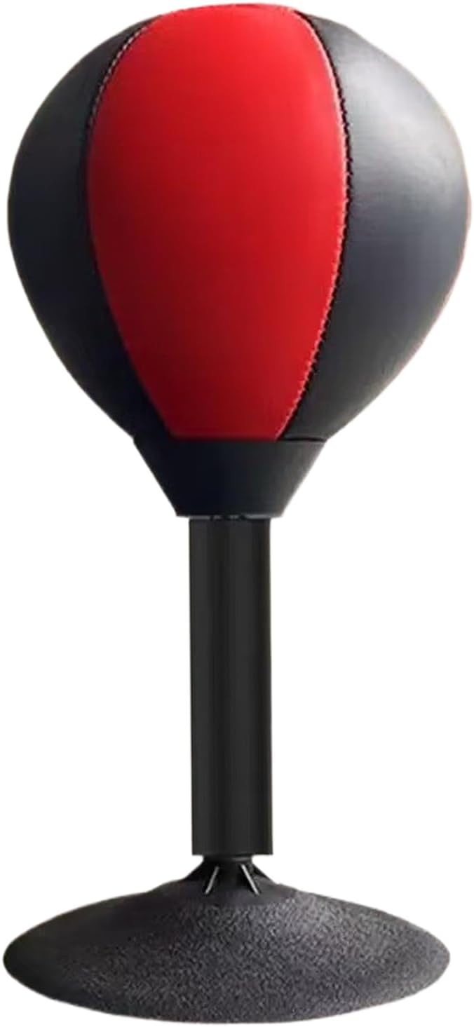 Desk Punching Bag for Adults | Exercise Toys with Suction Cup | Boxing Ball | for Women Men Playroom School Wall Home Gym Workplace