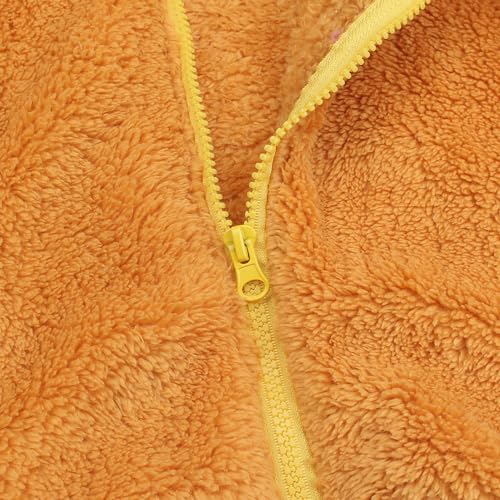 Image of Toddler Girls Boys Fleece Hoody Jacket Zip Up Teddy Coat Warm Winter Outwear