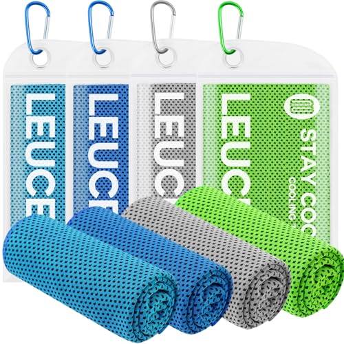 4 Pack Cooling Towels for Neck and Face