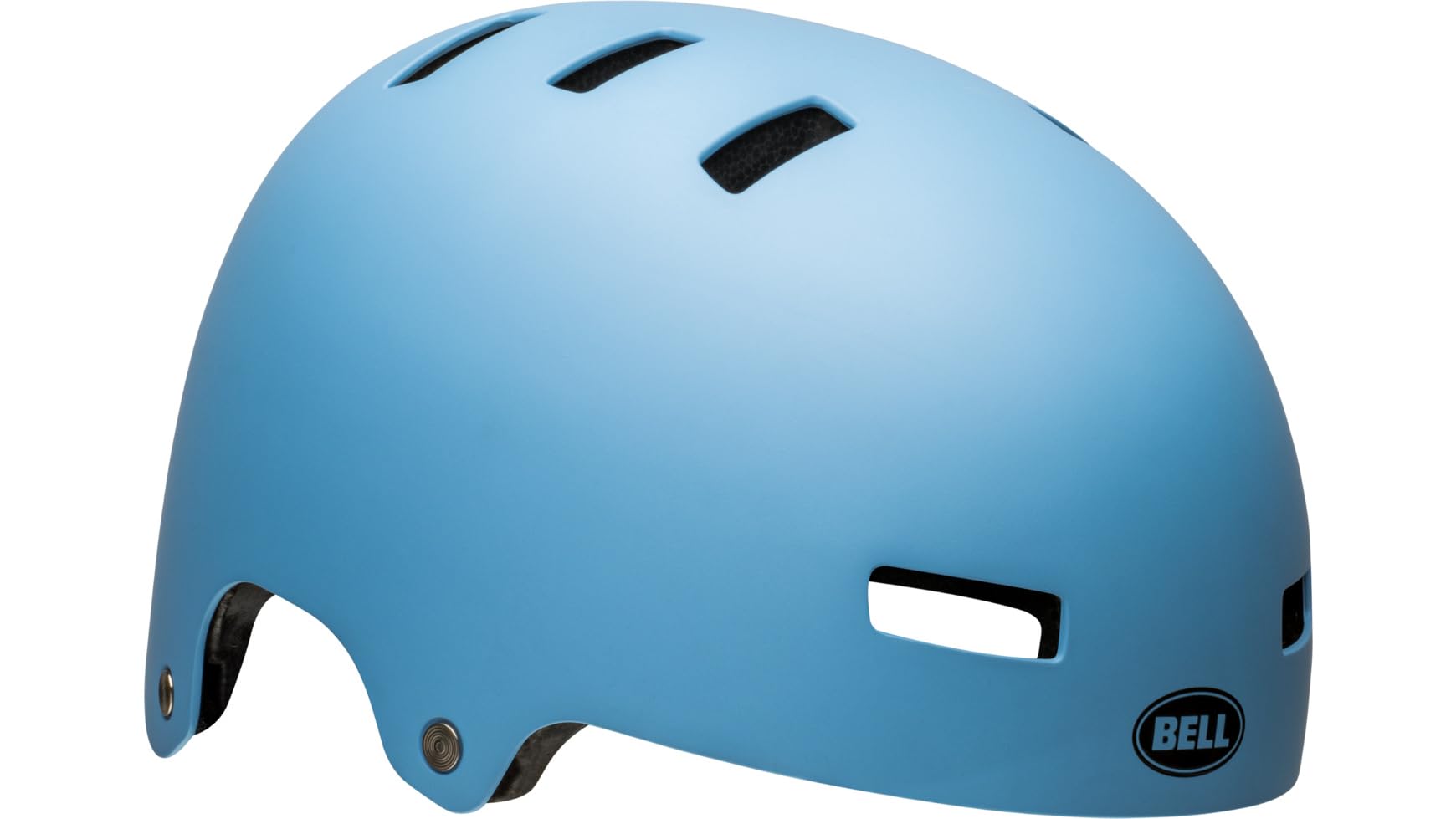 Bell - Local SOLID CE Helme - Erwachsene Unisex - Schutzausrüstung, Fahrradhelm, BMX-Helm, BMX-Schutzhelm, Mattblau, L