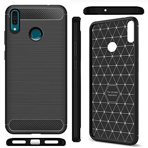 Solimo Back Cover Case for Huawei Y9 (2019) | Compatible for Huawei Y9 (2019) Back Cover Case | 360 Degree Protection | Soft and Flexible (TPU | Matte Black) 3 51prDI+f aL