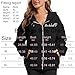 KIEKIECOO Oversized Full Zip Up Hoodies for Women Be Kind Graphic Jacket Light Weight Fall Zipper Sweatshirts Loose Fit Black