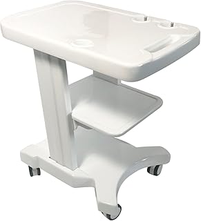LGXEnzhuo Portable Tool Cart 3 Holes MobileÂ Trolley Cart Portable Ultrasound Mobile Trolley Cart with 4 Wheels 22 * 11 * 25inch