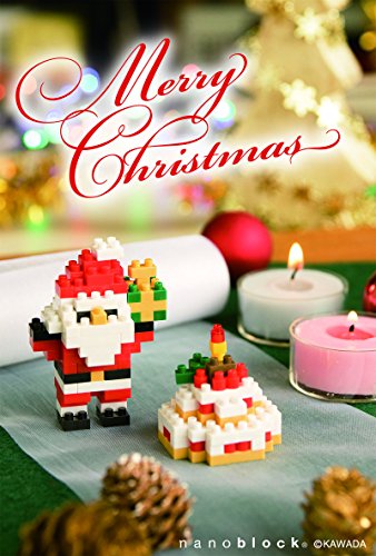 Carte de Noël nanobloc Santa modèle miniature en micro briques