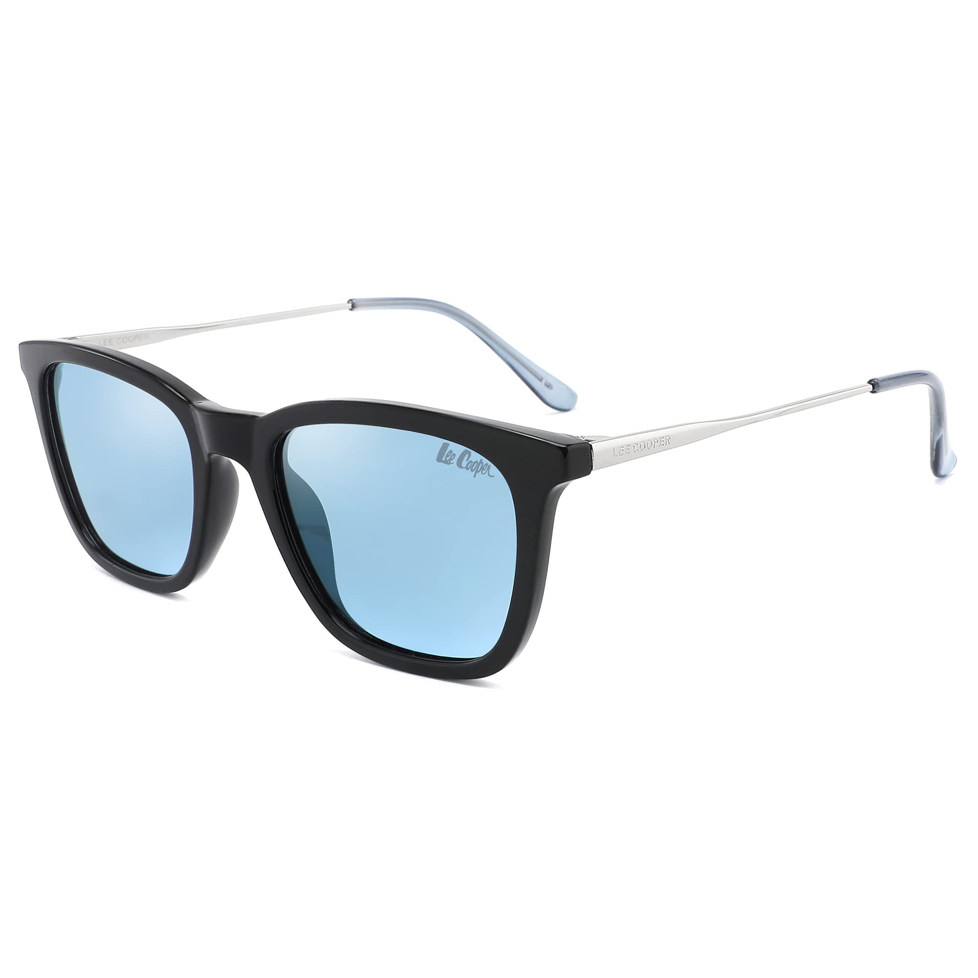 Square Polarized Sunglasses for Men Women - UV Protected Plastic Frame Sunnies