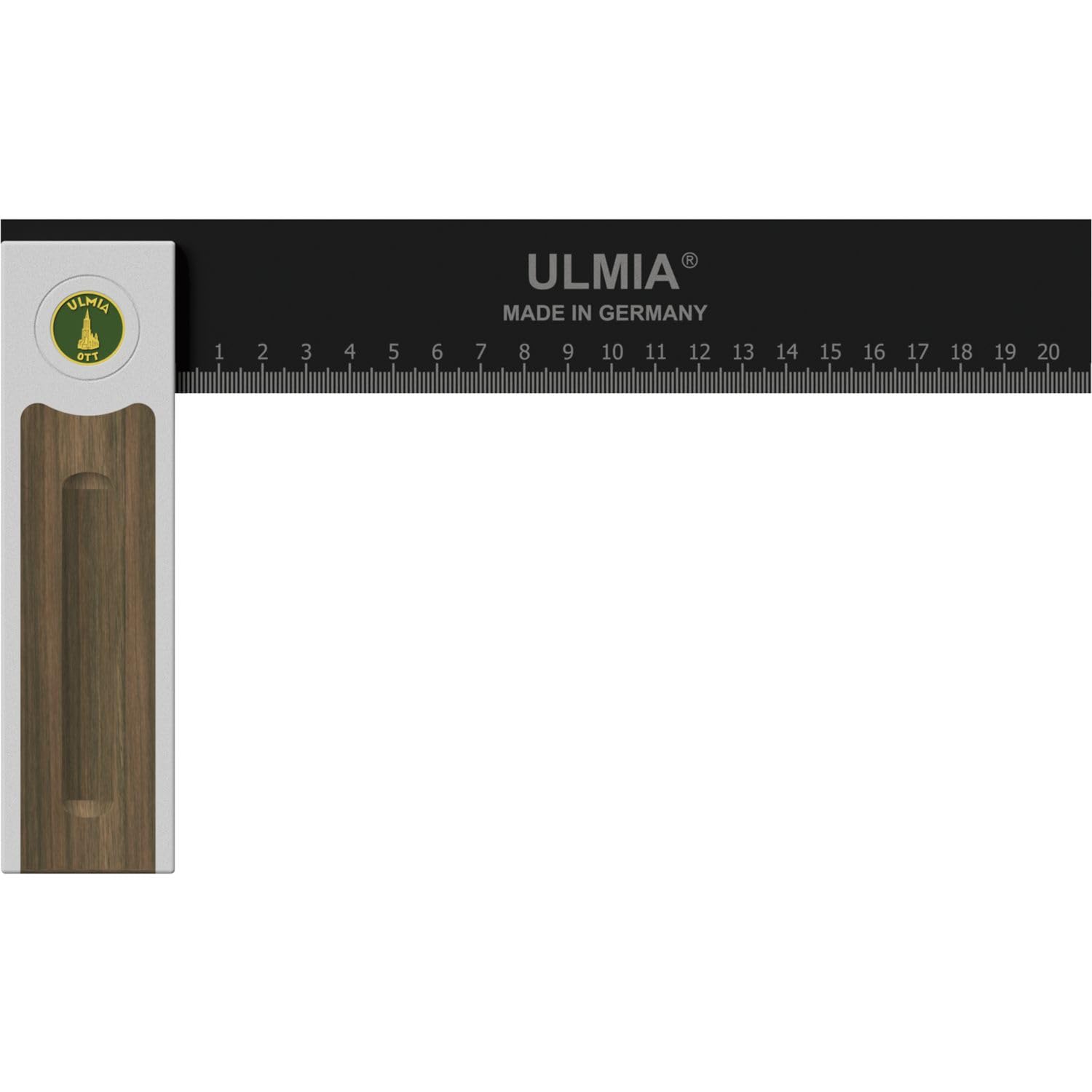 Angolo di precisione per falegname Alu-Line 250 mm, precisione di misurazione ± 0,02 mm