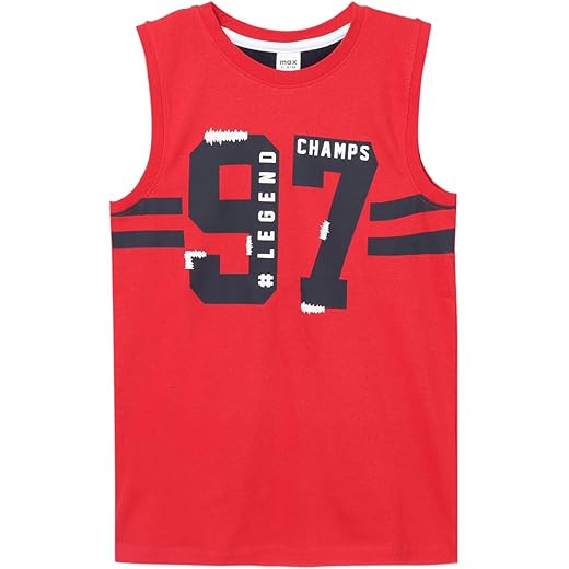 Max Boys Cotton Printed T-Shirt