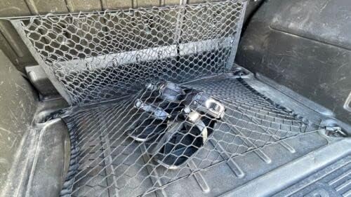 Miniatura 5 de (Cantidad.2) Red de carga organizadora de maletero trasero para Hummer H3 2006-2010  Redes de carga estilo piso + sobre para SUV Truck