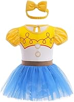 Vista 14 de Dressy Daisy Disfraz de princesa para bebé, disfraz de tutú de tul para cumpleaños, Halloween, traje con diadema Estilo I