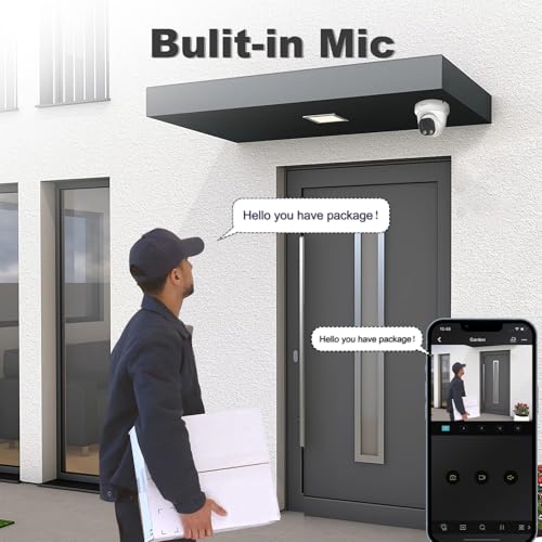 Anpviz 4MP PoE IP Camera, Turret Security IP Camera Outdoor Indoor, AI Human Motion Detection, Smart Dual Light Color Night Vision, Built-in Mic, 2.8mm Lens, IP66 Waterproof, NDAA Complaint (U Series) thumbnail 4