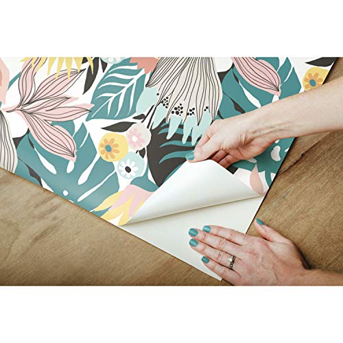 RoomMates Retro Tropical Leaves Peel and Stick Wallpaper by RoomMates - Image 5