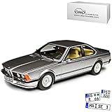 Aus Resin mit Plastikteilen B-M-W 6er 635 CSI E24 Coupe Silber 1975-1989 Nr 313 1/18 Otto Modell Auto mit individiuellem Wunschkennzeichen