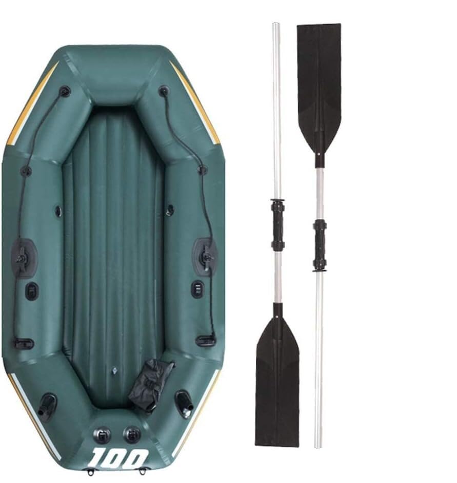 Canoë gonflable pour la pêche ELzEy en PVC rigide sur les lacs calmes