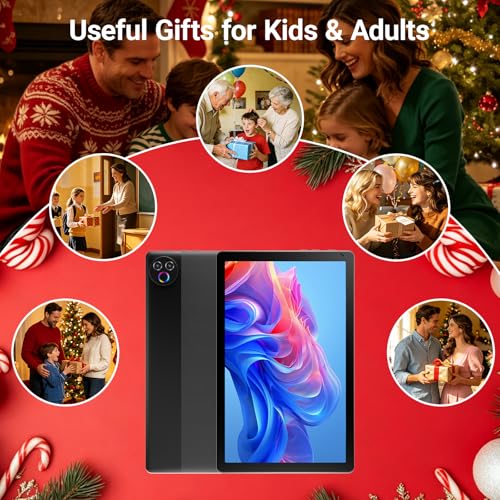Image of Android 15 Tablet 10 Inch, 20GB RAM 64GB ROM 1TB Expandable, Fast WiFi 6 & BT 5.4 Electronics Tablets 5-Core, HD IPS Touchscreen, 8H+ Battery, 2*Camera Tablet for Kids & Adults, Gift, Streaming, Work