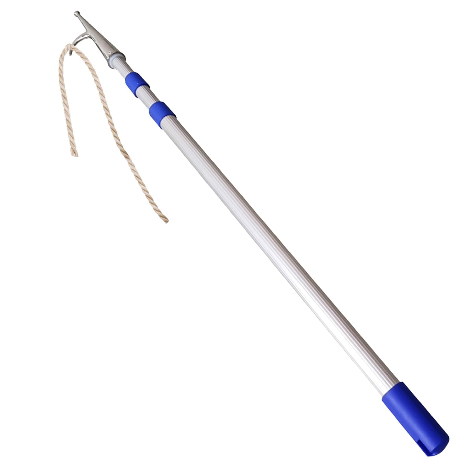 HTDRE Telescopic Boat Hook with Extension Pole for Docking, Rescuing, Pushing, and Pulling
