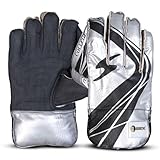 RMAX Rubber & PVC Cricket Wicket Keeping Gloves - Durable Construction, Superior Grip, High-Density Finger Protection, Ergonomic Design for Enhanced Flexibility and Comfort, (Senior)