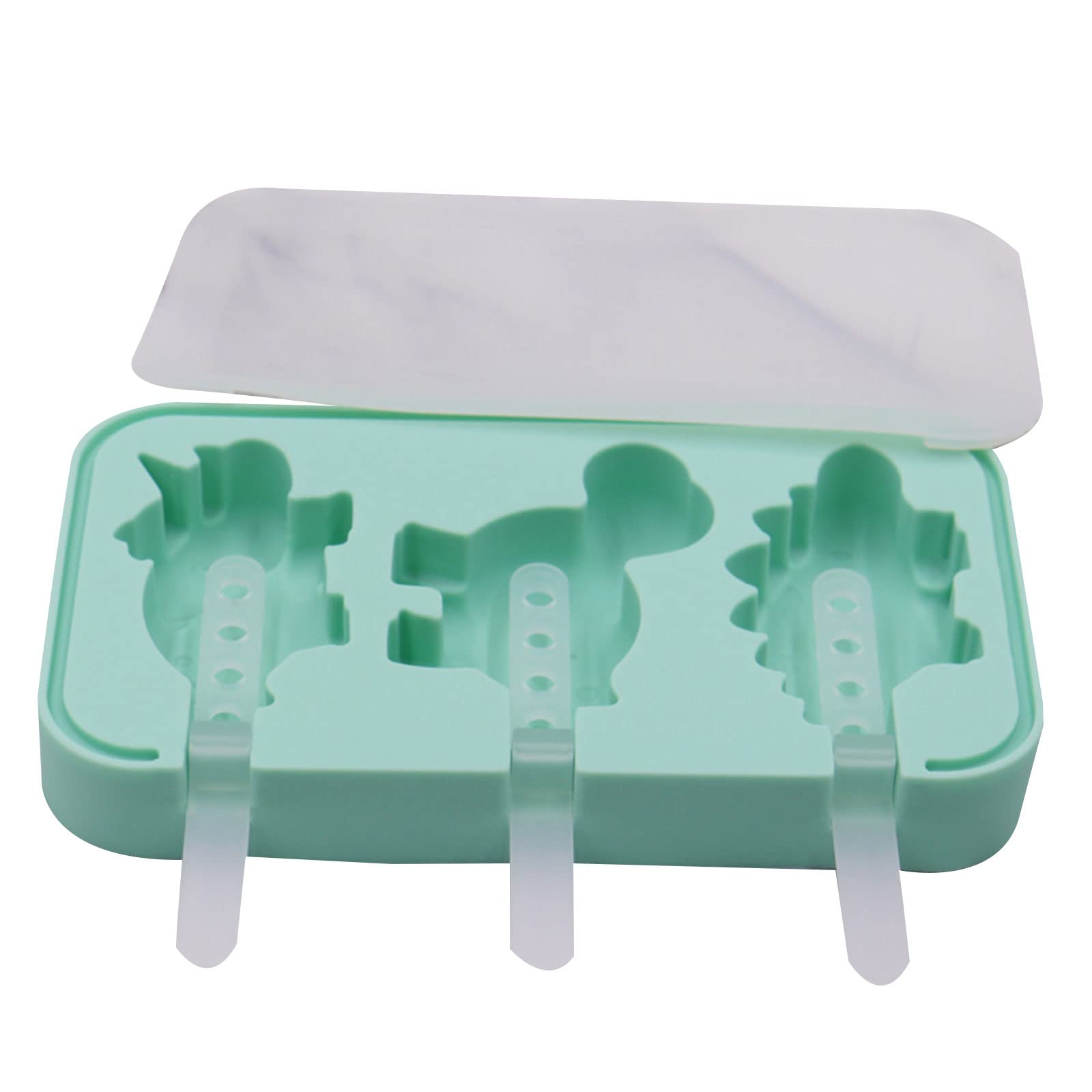 Silicone Ice Cream Molds Dinosaur Ice For Ice Cream Mold Reusable Popsicles Making Moulds Kitchen Handmade Gad
