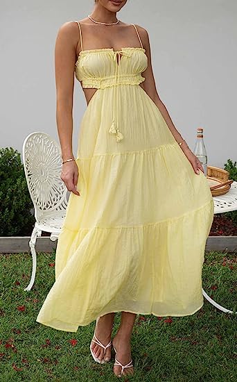 Women Sexy Spaghetti Strap Low Cut Dress Y2k Bodycon Long Dress Sleeveless Backless Maxi Dresses Going Out Party Clubwear2