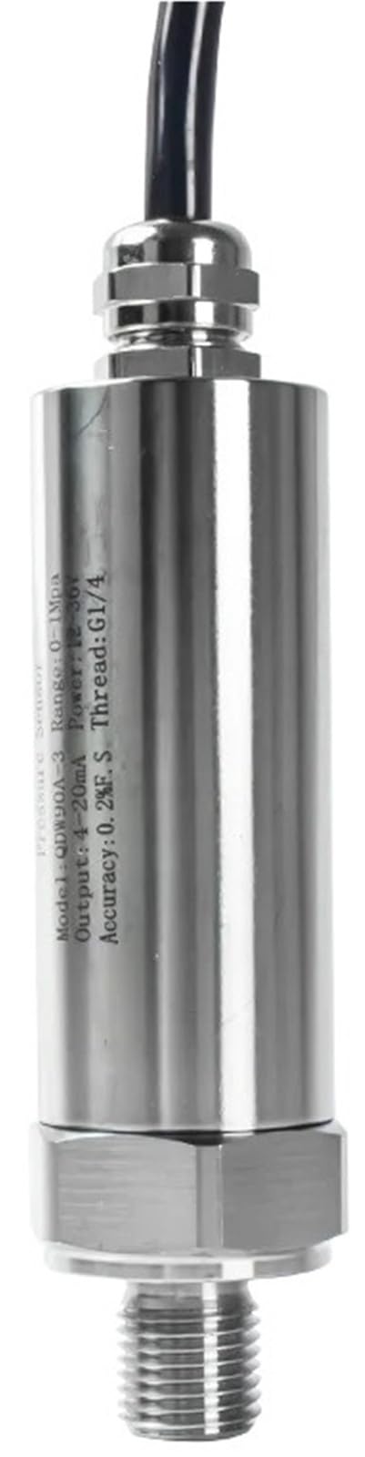 Transmisor de presión a prueba de agua DC24V convertidor de Sensor 4-20mA rs485 Cable de Sensor absoluto de salida QDX50A