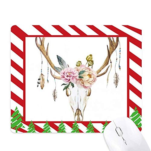 Tapis de souris feuille et canne de noël pour décorer son bureau