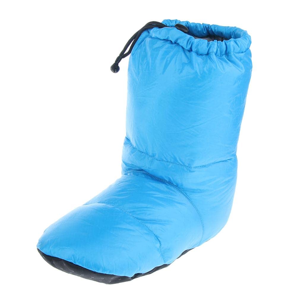 White Goose Down Slippers Winter Warm Camping Tent Foot Booties Blue XL | Sporting Goods | Outdoor Sports | Camping & Hiking | Clothing | Men's | Socks-image-23