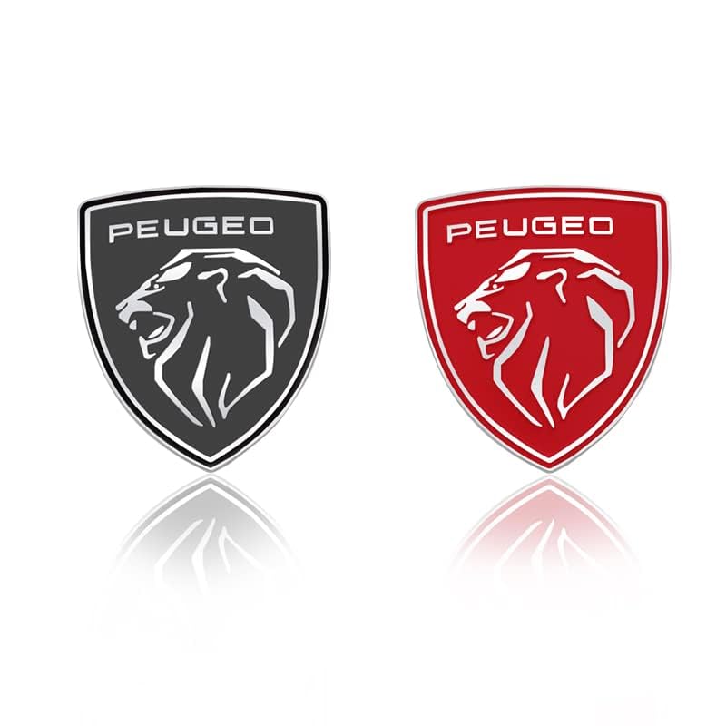 Logo Capot Voiture Peugeot - Emblème 3D Remplacement - Pour 207, 307, 407, 508, 3008 Et Autres Modèles