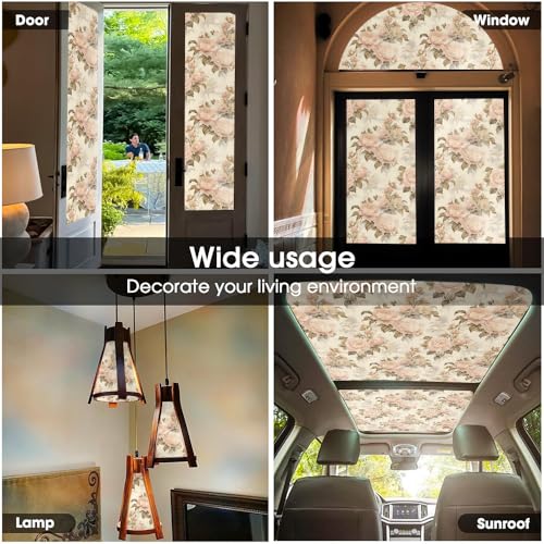 Vinilo Decorativo Beige 15.7x118 pulgadas miniatura 5