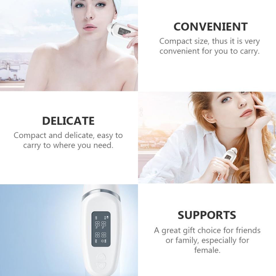 Testeur d'hydratation cutanée et analyse approfondie visage Uonlytech en ABS blanc