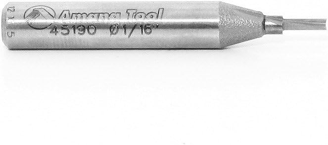 Amana Tool - 45190 Solid Carbide Cutting Edge Straight Plunge High Production 1/16 Dia x 3