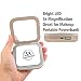 Compact Mirrors Power Bank 3X Magnifying Built-in LED Light Travel Face Beauty Makeup Slim USB Charger External 4000mAh Battery Purses Handbag Mini for Ladies Girls Auto Off VIKING Gold