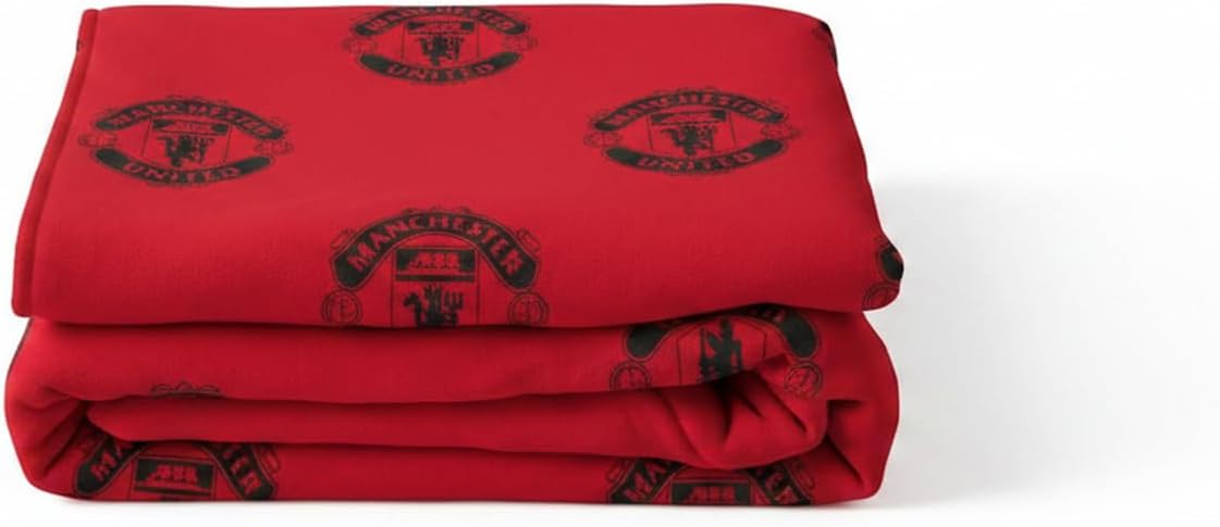 Manchester United FC Classic Adult Red Traditional Throw Blanket (64 x 64 CM)