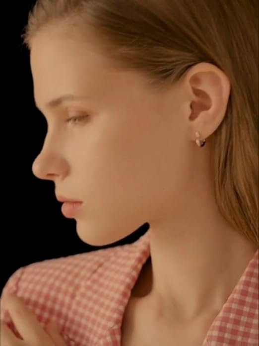 Boucles D'Oreilles Dormeuses Cœurs Gas Bijoux - Cristal Argenté - Occasion