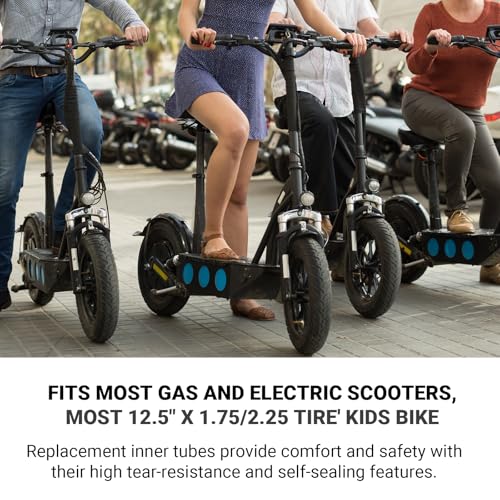 Image of (2 Pack) AR-PRO Scooter Replacement Inner Tubes - 12.5 inch x 2.25 inch Inner Tubes with Angled Valve | Compatible with Razor Pocket Mod Bella Chrissy Hannah Montana Electric Scooters