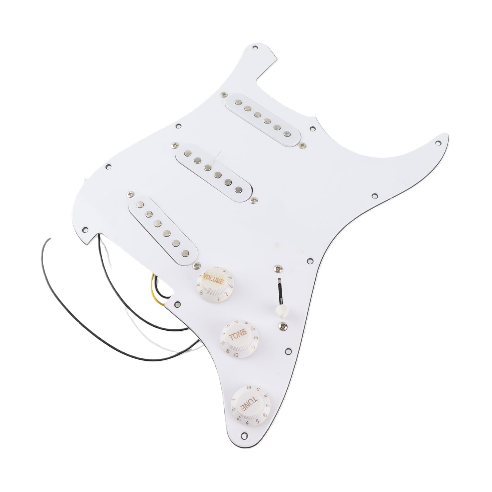 Kit de Accesorios para Guitarra Eléctrica ST Style 6 Cuerdas Incluye Pastillas Golpeador Perillas Volumen y Tono Puente Trémolo Tornillos Montaje