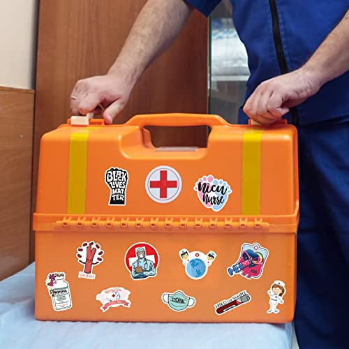 Nurse Angel Stickers 110Pcs Nursing Medical Decors Waterproof Vinyl Sticker Pack For Nurse Day Laptops Hydro Flasks Water Bottle Luggage Box Guitar For Girls Women #TOP6