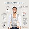 Ergobaby All Carry Positions Breathable Mesh Baby Carrier with Enhanced Lumbar Support & Airflow (7-45 Lb), Omni Breeze, Graphite Grey