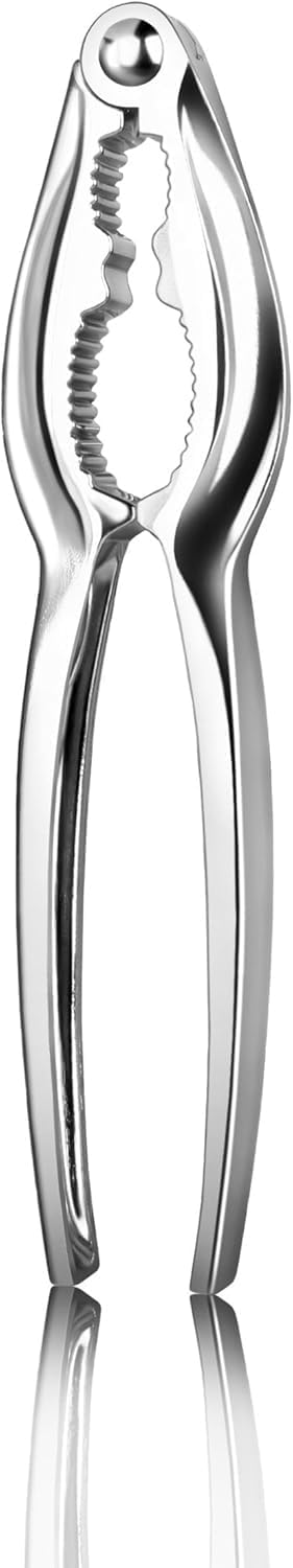 New Star Foodservice 24142 Heavy Duty Chrome Plated Zinc Alloy Lobster Cracker Nutcracker Lobster/Crab/Nut/Seafood Cracker 6-1/4", Set of 6