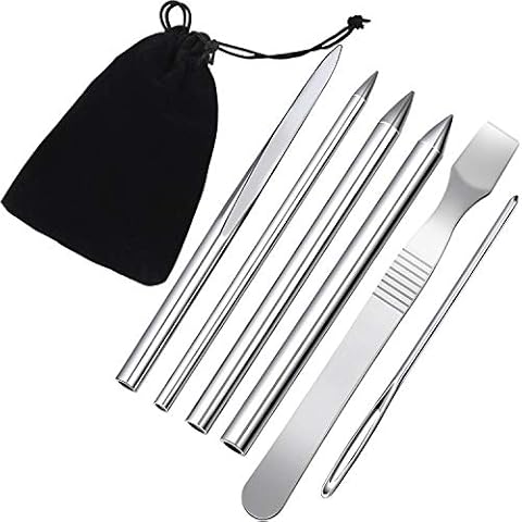 6-Piece Paracord Stitching Set with Needles and Smoothing Tool Cover