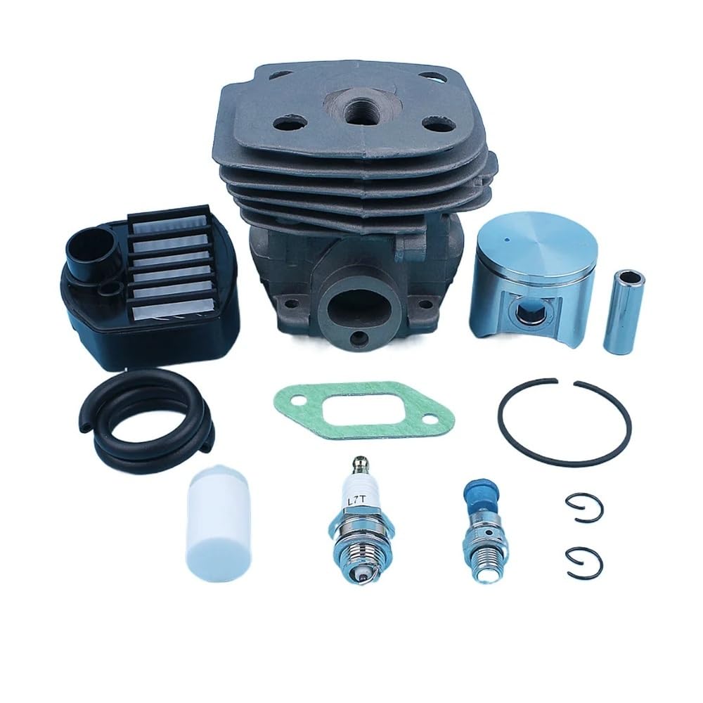 Kit de línea de Gas de Filtro de Combustible y Aire de pistón de Cilindro de 47mm Apto for Jonsered CS 2159 CS 2156 CS2159 CS2156 EPA Motosierra de Gran Cilindro Puerto Nikasil