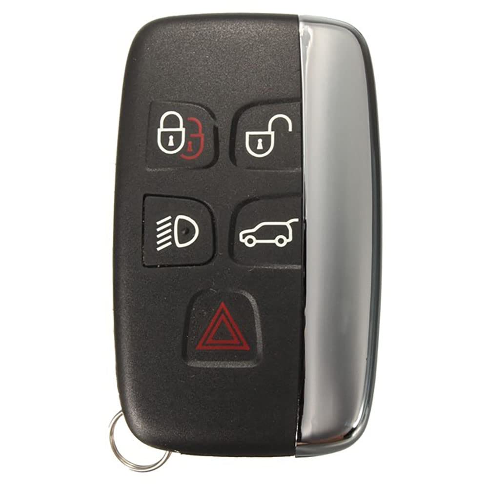 WANGCL Miękki pokrowiec z TPU na pilot zdalnego sterowania, wysokiej jakości etui ochronne kompatybilne z Land Rover Discovery Sport Evoque Aurora Jaguar XF XJ XJL XEL XFL F-pace 5 przycisków