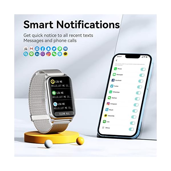 Smart Watch for Men Women 1.57" HD Touch Screen Fitness Tracker with Heart Rate Blood Oxygen Sleep Monitor IP68 Waterproof Pedometer Smartwatch for Android iOS Phone(Silver) - Image 6