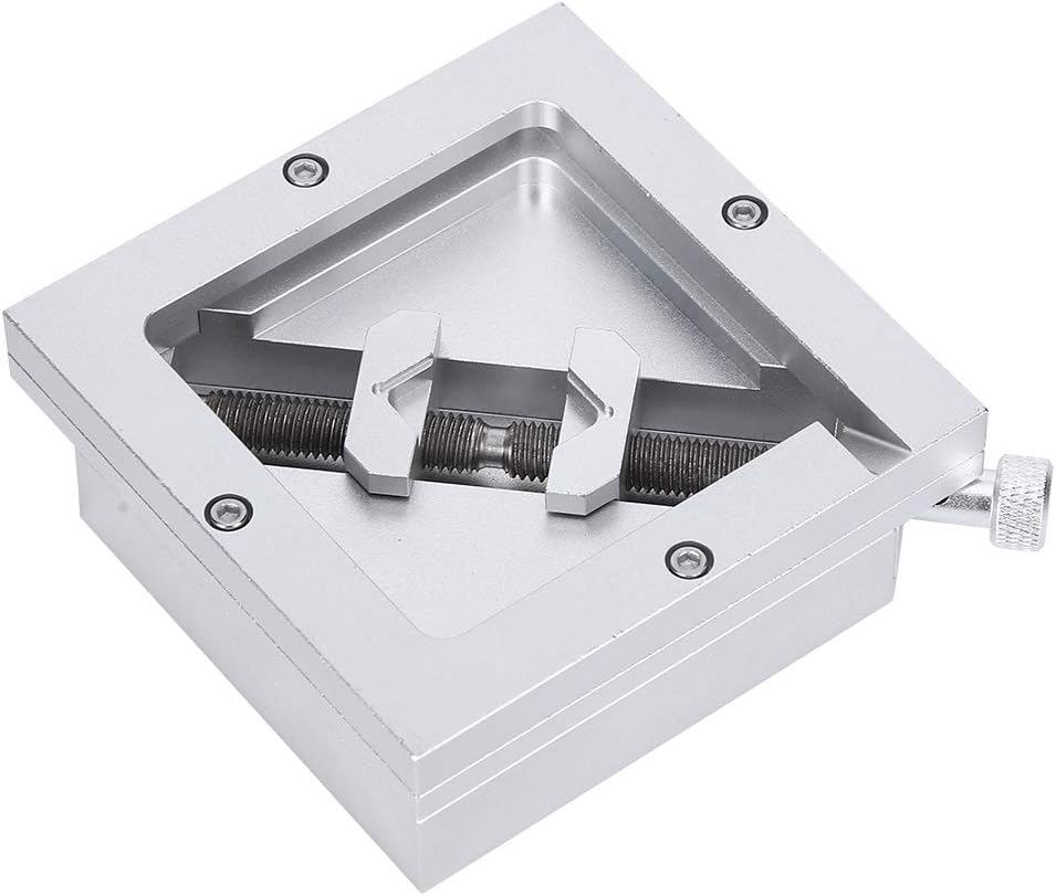 FTVOGUE HT-90 90x90mm BGA Reballing Station, Aluminum Alloy Rework Kit for 9-43mm BGA Chip, Universal Diagonal Stencil Solder Template