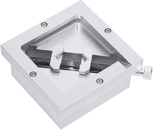 Miniatura 6 de FTVOGUE HT-90 3.543x3.543 in BGA Reballing Station, kit de retrabajo de aleación de aluminio para chip BGA de 0.354-1.693 in, plantilla diagonal