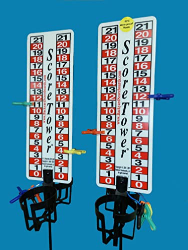 Scoretower 2-Pak - Scoreboard & Drinkholder For Cornhole, Horseshoes #TOP1