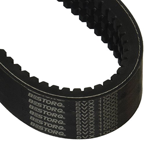 Image of BESTORQ 3 /5VX1000 Rubber V-Belt, Banded /Cogged, Black, 100 inch Length x 2.04 inch Width x 0.61 inch Height