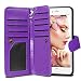 iPhone 6 Plus Case, Vofolen Detachable iPhone 6S Plus Wallet Case Folio Flip PU Leather Protective Shell Magnetic Slim Cover Card Holder Wrist Strap for iPhone 6 Plus 6S Plus 5.5 inch -Purple